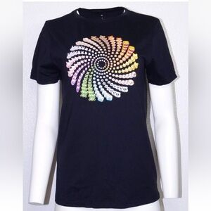 Apple Emoji Graphic Print Black Tee Sz Small Animal Emoji Promotion Rare